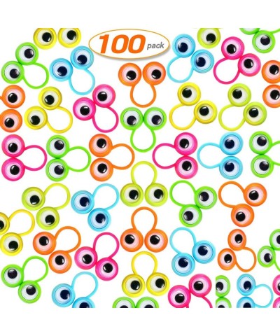 100 Pcs Eye Finger Puppets Googly Eyes Rings Funny Novelty Eyeball Ring 6 Colors for Party Favor $26.30 Finger Puppets