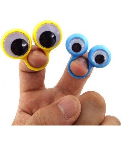 100 Pcs Eye Finger Puppets Googly Eyes Rings Funny Novelty Eyeball Ring 6 Colors for Party Favor $26.30 Finger Puppets