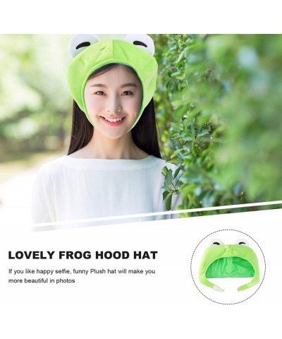 Cute Furry Rabbit Head Cap with Ears Short-Pile Velour Warm Cap Cartoon Bunny Hats Earflap $20.70 Kids' Party Hats