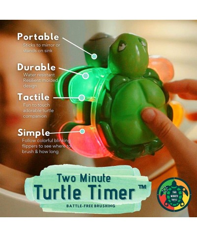 Toothbrushing Turtle Timer 2 Minute with Colorful 30 Sec Light Up Flippers $40.39 Board Games