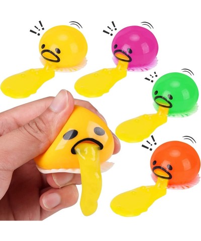 4-Pack Yellow Round Vomit Sucking Lazy Egg Yolk Vomit Egg Yolk Stress Relief Toys (8 Packs of Egg Liquid) $16.32 Gags & Pract...