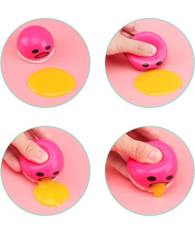 4-Pack Yellow Round Vomit Sucking Lazy Egg Yolk Vomit Egg Yolk Stress Relief Toys (8 Packs of Egg Liquid) $16.32 Gags & Pract...