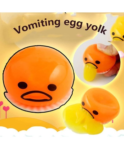 4-Pack Yellow Round Vomit Sucking Lazy Egg Yolk Vomit Egg Yolk Stress Relief Toys (8 Packs of Egg Liquid) $16.32 Gags & Pract...