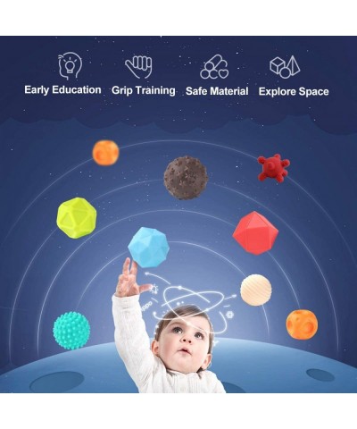 Baby Textured Sensory Ball Set Soft Squeeze Massage Balls with Bright Color and Multi Shape Learning Early Educational Toys f...