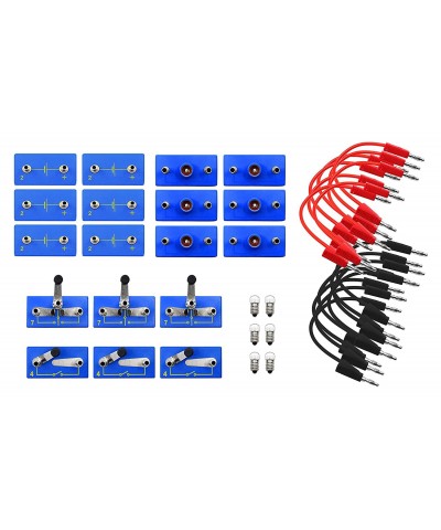 Primary Basic Electricity Kit - Includes Connecting Leads Bulb & Cell Holders Press & Two-Way Switches & Activity Guide - Mat...