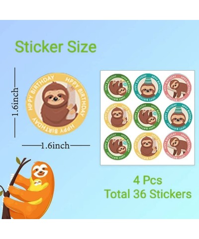 24 Pack Sloth Party Favor Bags - Jungle Animal Sloth Birthday Party Supplies for Kids Sloth Treat Goodie Bags Cute Animal Can...