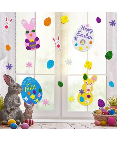 188pcs Easter Foam Stickers Set - Foam Easter Bunny Foam Eggs Preschool Easter Crafts for Kids Ages 4-8 Fun Home Activities D...