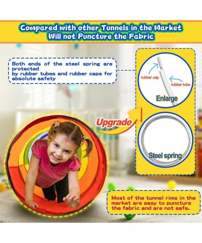 Kids Crawl Through Play Tunnel Pop Up Baby Tunnel for Toddlers Collapsible Colorful Crawl Tube for Children Indoor & Outdoor ...