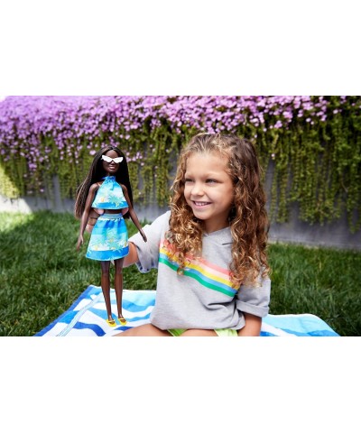 Loves The Ocean Beach-Themed Doll (11.5-inch Brunette) Made from Recycled Plastics Wearing Fashion & Accessories Gift for 3 t...