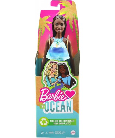 Loves The Ocean Beach-Themed Doll (11.5-inch Brunette) Made from Recycled Plastics Wearing Fashion & Accessories Gift for 3 t...