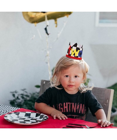 McQueen Birthday Party Supplies for 1st Birthday - McQueen Birthday Crown for Photo Booth Props and Backdrop Cake Smash Best ...