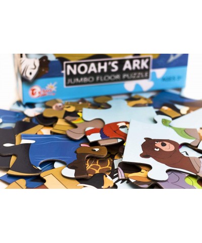 Religious Floor Puzzle for Kids - Noah's Ark - Jumbo Jigsaw Puzzle Christian Bible Educational Game 48-Piece 3 x 2 Feet $31.0...