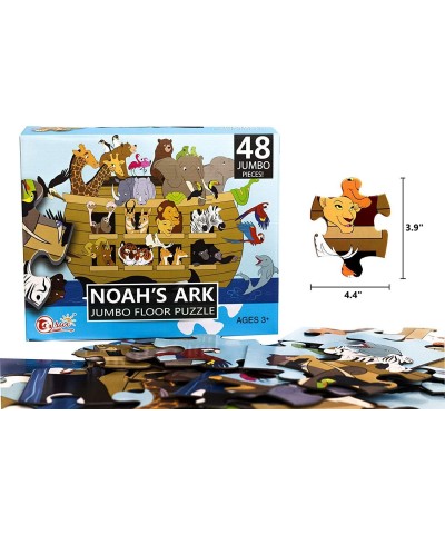 Religious Floor Puzzle for Kids - Noah's Ark - Jumbo Jigsaw Puzzle Christian Bible Educational Game 48-Piece 3 x 2 Feet $31.0...