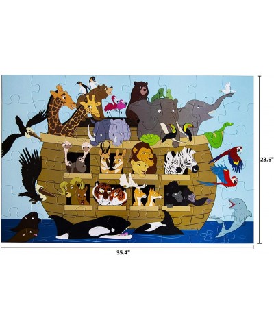 Religious Floor Puzzle for Kids - Noah's Ark - Jumbo Jigsaw Puzzle Christian Bible Educational Game 48-Piece 3 x 2 Feet $31.0...