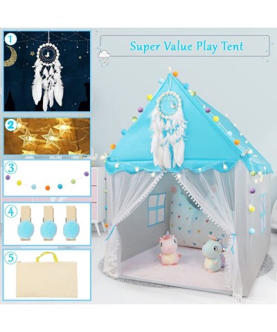 Kids Play Tent Indoor Playhouse for Girls Toddlers Kids Large Princess House Tent with Lights Indoor Children Play House Toys...