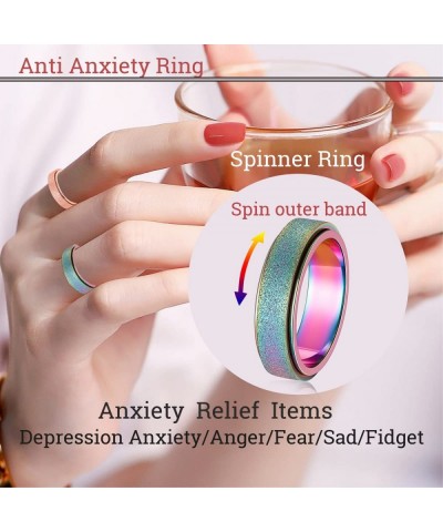 Anxiety Ring for Women Fidget Ring: Anxiety Relief Items Spinner Rings for Anxiety Fidget Rings for Anxiety for Women Anxiety...