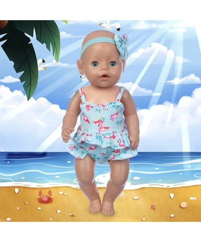 22 Pcs 14-16 inch Baby Doll Clothes Dress and Accessories Include 5 Set Doll Clothes with Doll Backpack Mini Phone Pillow Eye...