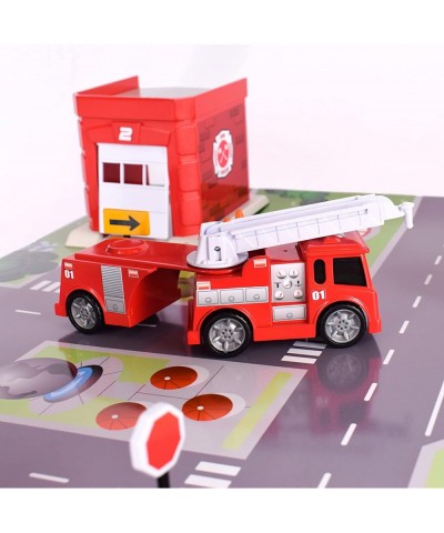 Maxx Action 40 Piece Fire and Rescue Playset - Mini Vehicles and Accessories with Storage Bag $42.71 Play Figure Playsets