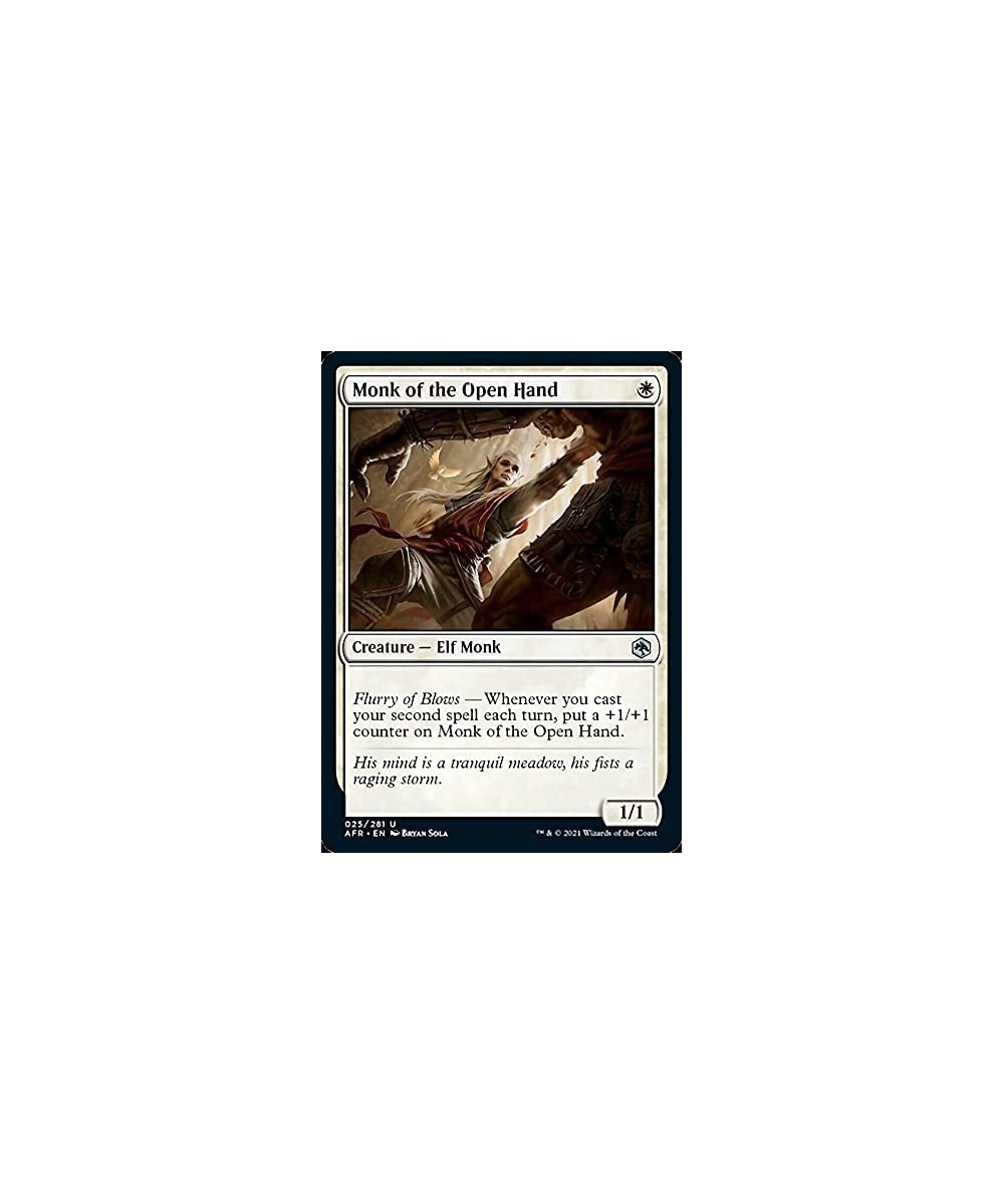 Magic: the Gathering - Monk of The Open Hand (025) - Foil - Adventures in The Forgotten Realms $10.52 Trading Cards & Accesso...