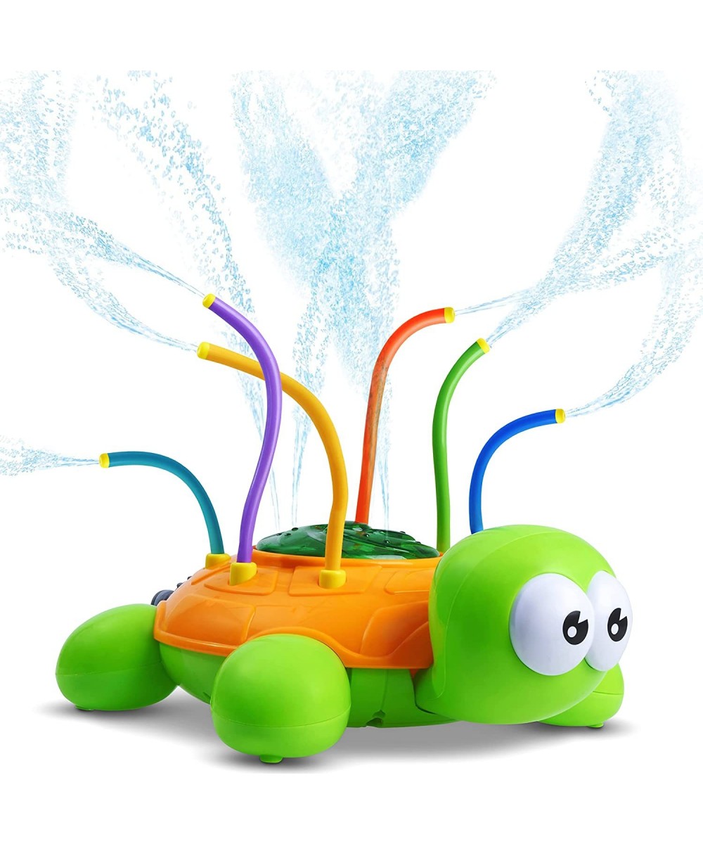 Outdoor Water Spray Sprinkler for Kids and Toddlers - Backyard Spinning Turtle Sprinkler Toy w/ Wiggle Tubes - Splashing Fun ...