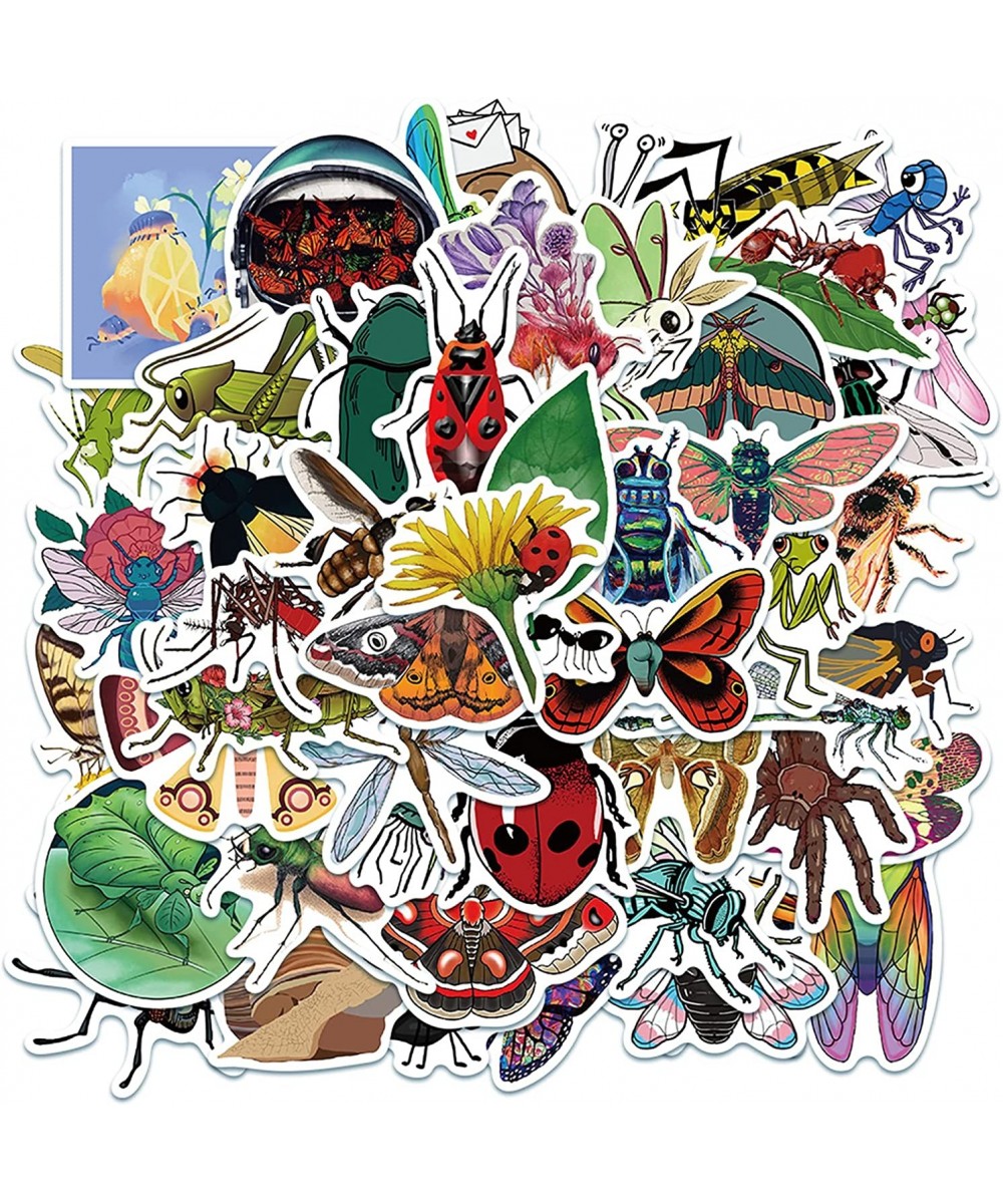 Bug Stickers 50 Pcs Insect Vinyl Decal Waterproof Sticker Pack Perfect for Water Bottle Laptop MacBook Phone Hydro Flask $14....