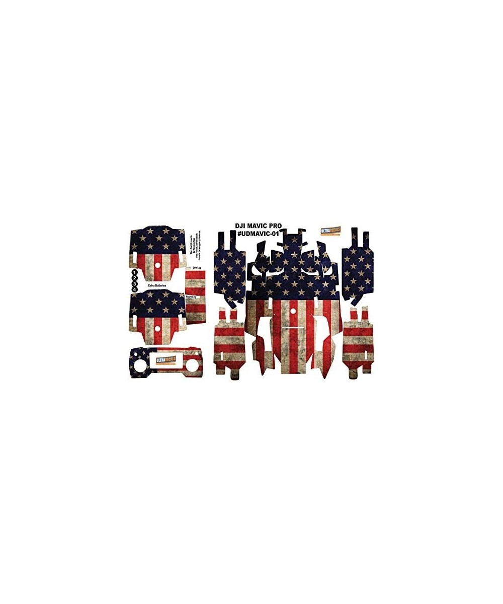 American USA Flag DJI Mavic Pro Skin Wrap Decal Sticker Battery Body $43.63 Remote & App Controlled Vehicles