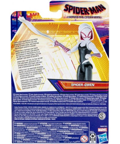 Marvel Across The Spider-Verse Spider-Gwen Toy 6-Inch-Scale Action Figure with Web Accessory Toys for Kids Ages 4 and Up $17....