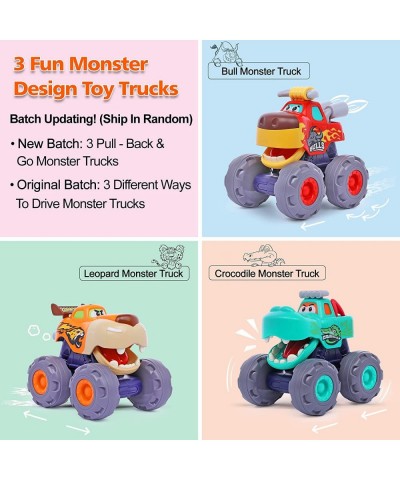 Toy Cars for 1 Year Old Boy Gifts Monster Trucks Boys Toys for 1 2 3 Year Old Boys Girls Kids Toddler Car Toy Trucks Baby Boy...