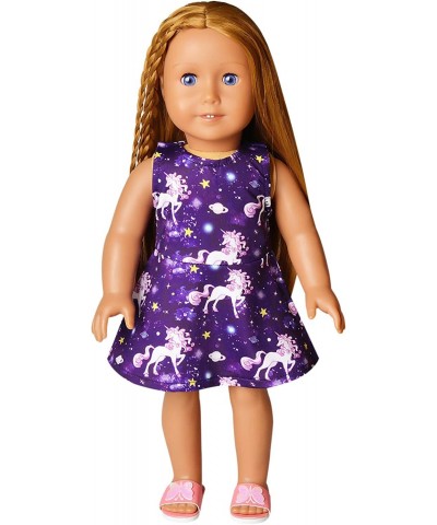 Girls&Doll Matching Dresses Sleeveless Unicorn Clothes Outfits Fits 18" Dolls $46.27 Doll Accessories