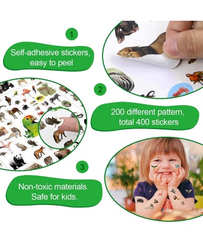 Jungle Animal Stickers 400 Safari Animal Assortment 8 Sheets $16.92 Kids' Drawing & Writing Boards