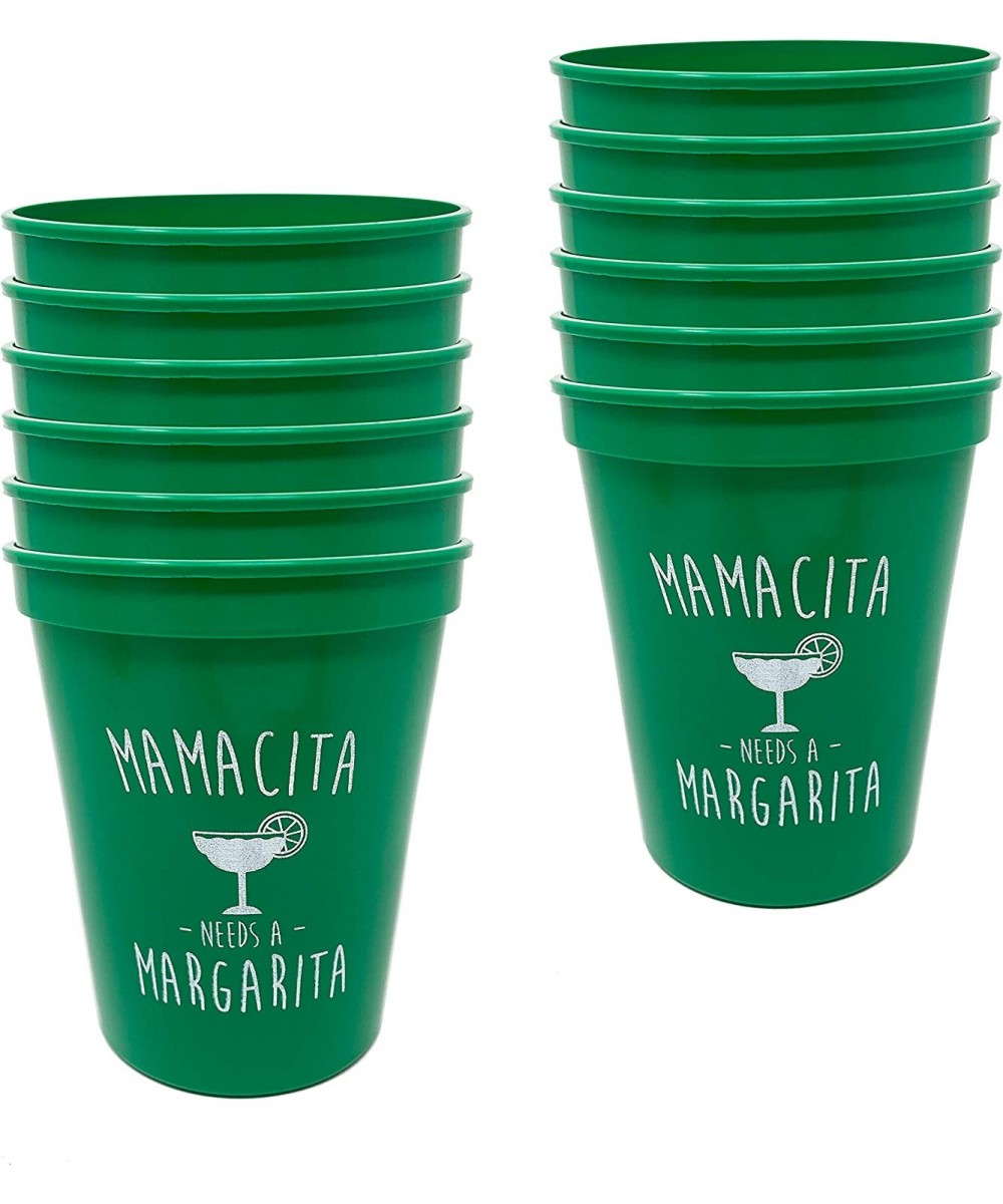 Celebration Saying Party Cups - 12 Mamacita Needs a Margarita (Green) $45.02 Kids' Party Tableware