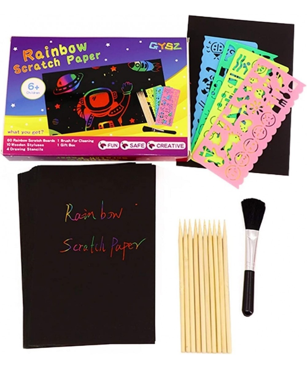 Scratch Paper Scratch Art Notebook Children's Scratch Art Rainbow Scratch Paper Children's Rainbow Magic Notes Birthday Gifts...