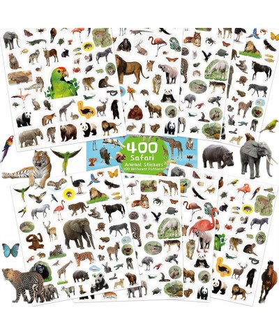 Jungle Animal Stickers 400 Safari Animal Assortment 8 Sheets $16.92 Kids' Drawing & Writing Boards