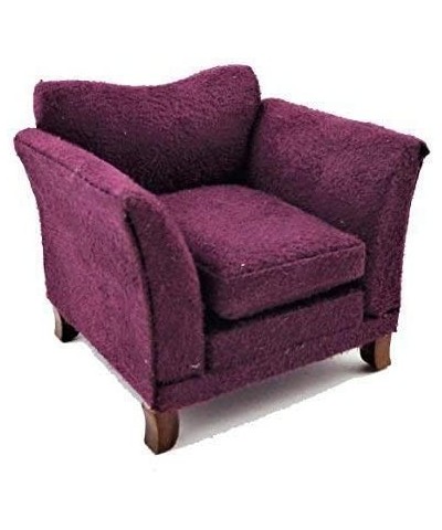 Jane Dollhouse Modern Purple Armchair Contemporary Living Furniture $55.81 Dollhouse Accessories