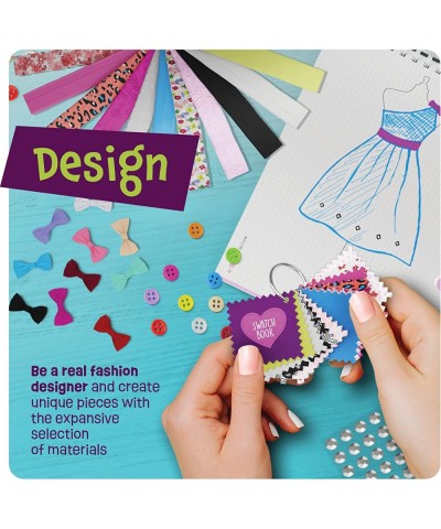 Fashion Design Studio - Sewing Kit for Kids - Girls Arts & Crafts Kits Age 6 7 8 9 10-12 - Learn to Sketch & Sew with Real De...