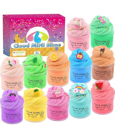 Super Slime with 12 Pack Premium Cloud Slime Kit Include Candy Ice Cream Cute Slime Charms Mini Slime Putty Toy for Girls Boy...