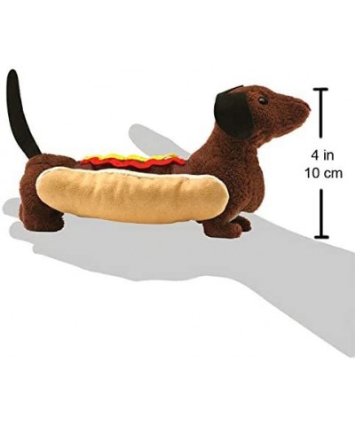 Hot Dog Finger Puppet Brown Tan Cream Yellow Red $26.57 Plush Puppets