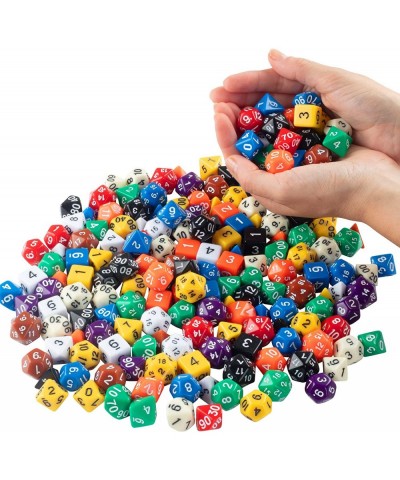 Monster Gaming 200 Dice Value Pack - 10 Multi-Colored Assorted Polyhedral Die Compatible with Dungeons Dragons MTG Magic RPG ...