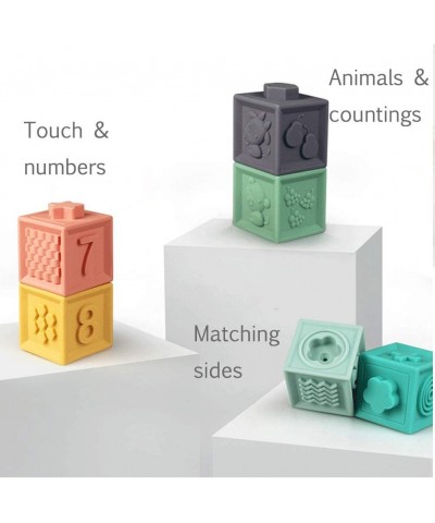 Soft Stacking Blocks for Baby Montessori Sensory Infant Bath Toys for Toddlee Toddlers Babies 6 9 Month 1 2 Year Old $27.65 E...