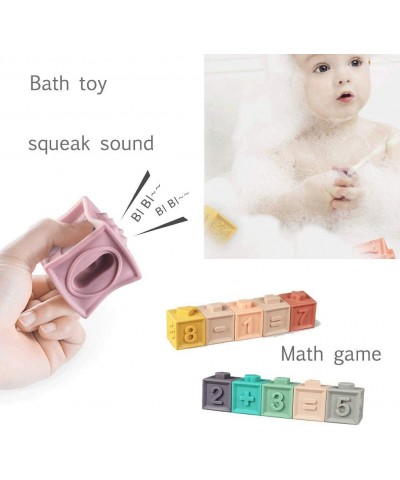 Soft Stacking Blocks for Baby Montessori Sensory Infant Bath Toys for Toddlee Toddlers Babies 6 9 Month 1 2 Year Old $27.65 E...