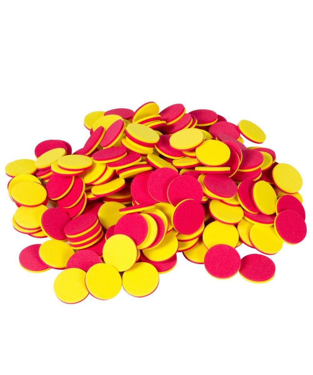 Foam Two-Color Counters Red and Yellow Counters Counting Manipulatvies Math Counters for Kids Counting Chips Math Manipulativ...