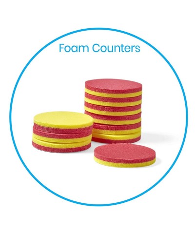 Foam Two-Color Counters Red and Yellow Counters Counting Manipulatvies Math Counters for Kids Counting Chips Math Manipulativ...