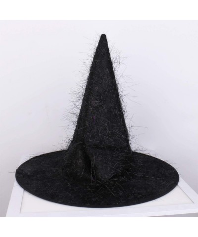 Black Witch Hat Halloween Costumes for Kids Women Modern Witch hats Decorations $19.42 Kids' Party Hats