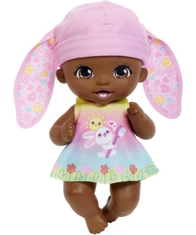 Brush & Smile Little Bunny Baby Doll (12-in) with 3 Accessories and 2-in-1 Reversible Outfit Blue Hat Great Gift for Kids Age...