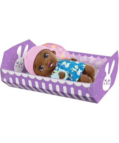 Brush & Smile Little Bunny Baby Doll (12-in) with 3 Accessories and 2-in-1 Reversible Outfit Blue Hat Great Gift for Kids Age...