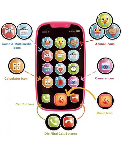 Baby Cell Phone Toys for 1 Year Old Girl Gifts Baby Toys 12-18 Months My First Learning Baby Phone Toy Lights Music Play Kids...