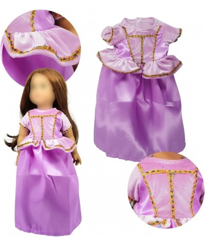 18 inch Girl Doll Clothes 6Pc Princess Costume Include Bella Cinderella Snow White Rapunzel Princess Elsa and Aurora Fits All...