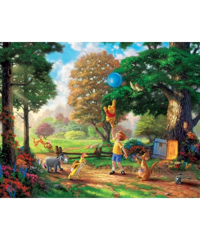 THOMAS KINKADE FANTASIA LADY & THE TRAMP WINNIE THE POOH TANGLED DISNEY DREAMS COLLECTION 4 IN 1 JIGSAW PUZZLE SET 500 pieces...