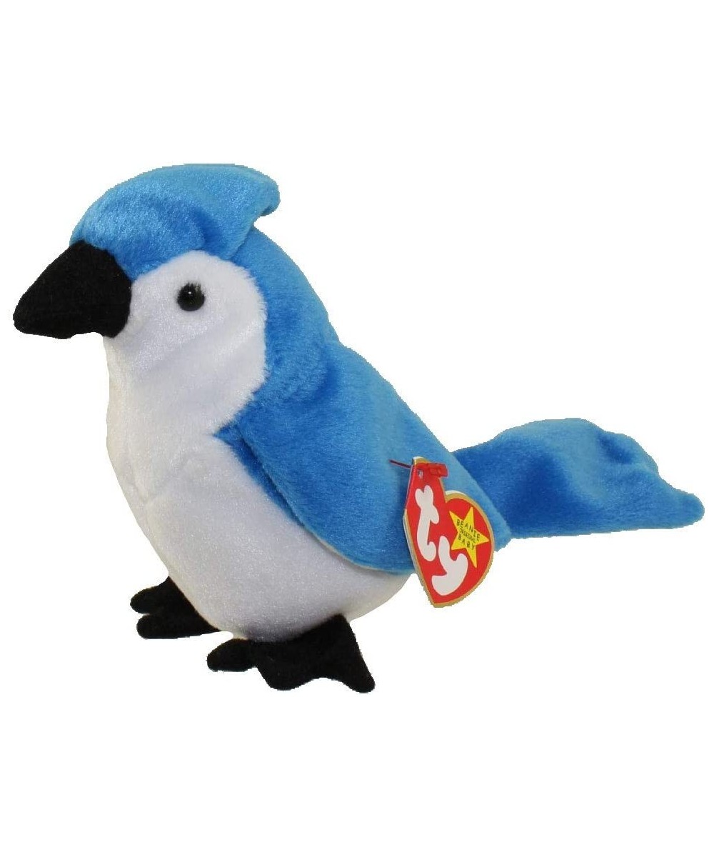 TY Beanie Babies Rocket the Blue Jay Bird Stuffed Animal Plush Toy - 5 1/2 inches tall - Blue and White $33.18 Stuffed Animal...