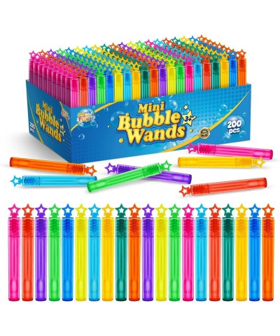 200 Pieces Mini Bubble Wands Bubble Party Favors Assortment Toys for Kids Themed Birthday Halloween Goodie Bags Carnival Priz...